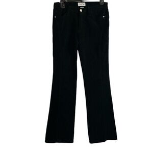 Pretty Girl Black Velvet Stretch Boot Cut Jeans Size 11/12